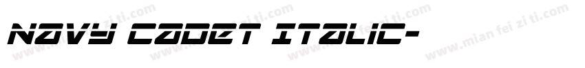 Navy Cadet Italic字体转换